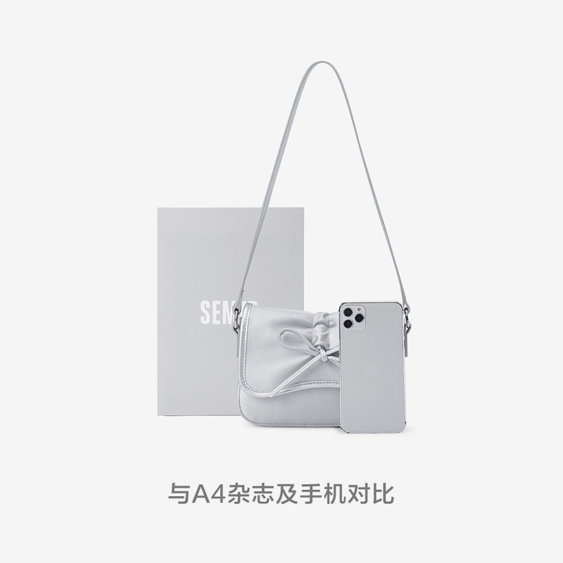 森马包包小方包女2025新款单肩斜挎包甜美蝴蝶结手提包精致手机包,淘宝优惠券,粉丝福利购,淘宝优惠卷