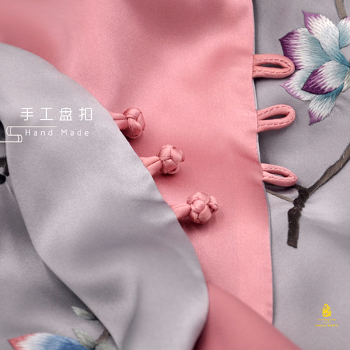 成都蜀绣手工刺绣玉兰花披肩四川特色礼品送妈妈送老外母亲节礼物 - 图0