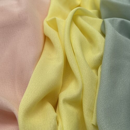 纯色云彩麻雪纺布料夏季连衣裙内里衬布雪纺衫衬衫窗帘面料时装布 - 图2