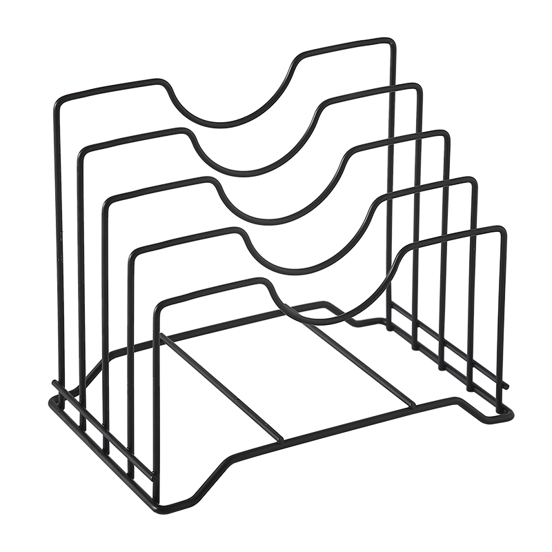 多功能铁艺菜板架多层砧板架案板收纳厨房置物架用品放锅盖的架子-图3