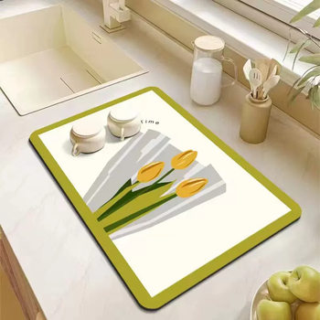 Kitchen countertop drain pad diatom ຂີ້ຕົມດູດຊຶມ pad tableware ຖ້ວຍ placemat ເຕົາ sink ຕາຕະລາງນ້ໍາ isolating pad