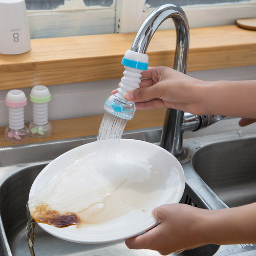 水龙头防溅花洒自来水过滤嘴 厨房滤水器喷头过滤器节水器 - 图1