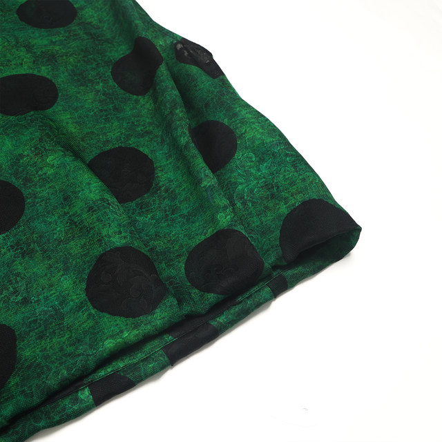 Y Ba Da Bu Huo Qingbo Mulberry Silk Xiangyunsha Hualuo Retro Polka Dot Sleeveless Top ແມ່ຍິງວ່າງ