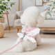 New dog leash cute little flower skirt breathable harness Teddy Pomeranian pet cat for summer outing