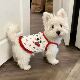 Dog clothes summer thin suspender floral skirt Bichon West Highland small dog pet cat vest anti-shedding