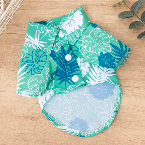Dog Clothes Summer Thin Beach Shirt Teddy Bichon Yorkshire Clothing Pet Cat Holiday Style Shirt