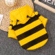 Dog clothing autumn cute little bee sweatshirt