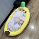 Dog kennel for all seasons, removable and washable large and small dog mats, pet bed, winter warm cat kennel, cartoon banana boat