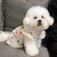Dog clothes, summer thin, cute princess dress for traction, teddy bear, Pomeranian pet cat, anti-shedding