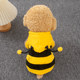 Dog clothing autumn cute little bee sweatshirt