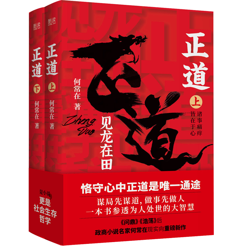 官方正版】正道见龙在田 2册完整版何常在 著 政商小说名家何常在重磅新作 公务员生意人职场人社会人读书 一本书正道见龙在田正版 - 图3