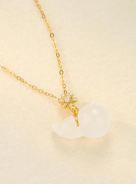 925纯银雏菊葫芦项链带证书