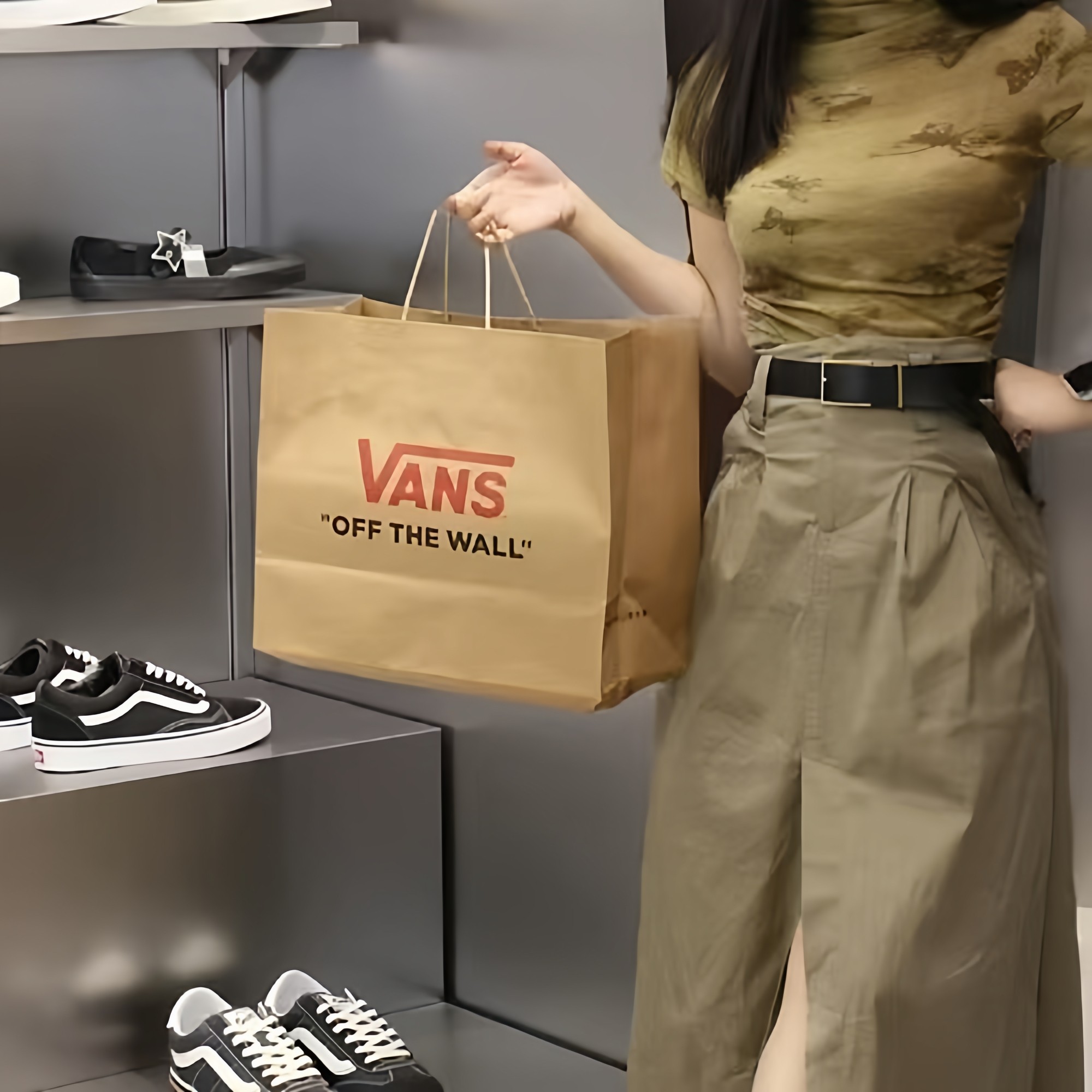 vans手提袋鞋盒收纳袋环保购物袋包装袋万斯服装鞋牛皮纸礼品袋子,淘宝优惠券,粉丝福利购,淘宝优惠卷