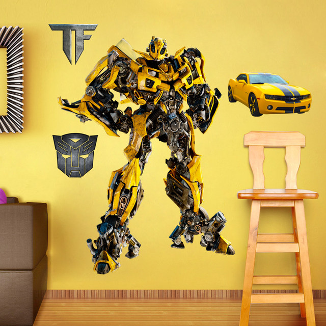Cartoon Optimus Prime Waterproof Sticker Children's Room Decorative Painting