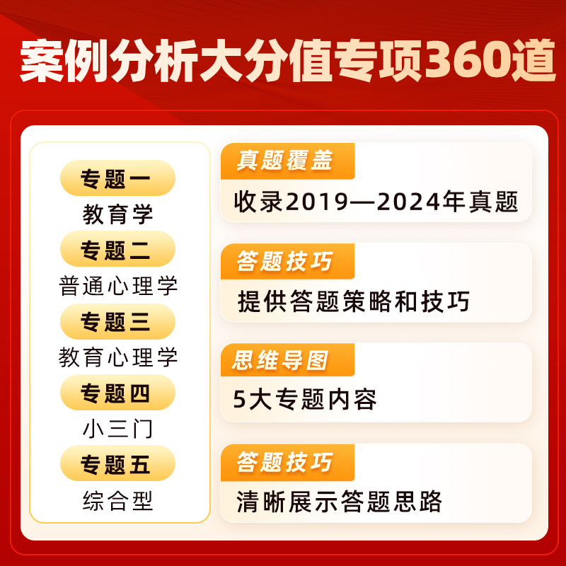 山香教师招聘考试专用教材教育理论案例分析 专项训练案例分析360道 - 图1