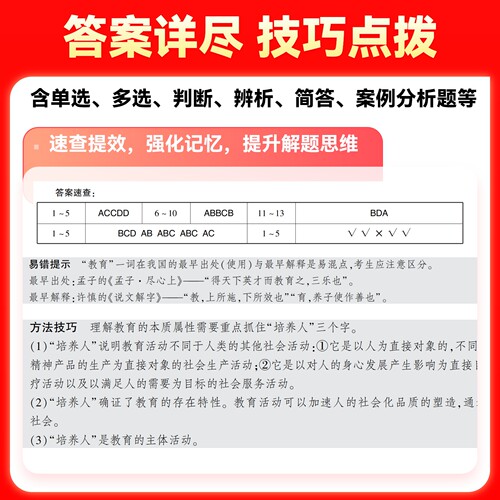 山香教育教师招聘考试真题题库试卷教育学心理学教育心理学专项题库6600题 - 图1