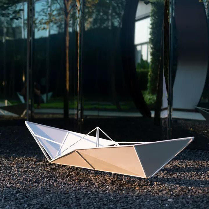 户外不锈钢镂空船雕塑铁艺抽象装饰品售楼处楼盘草坪园林景观摆件,淘宝优惠券,粉丝福利购,淘宝优惠卷