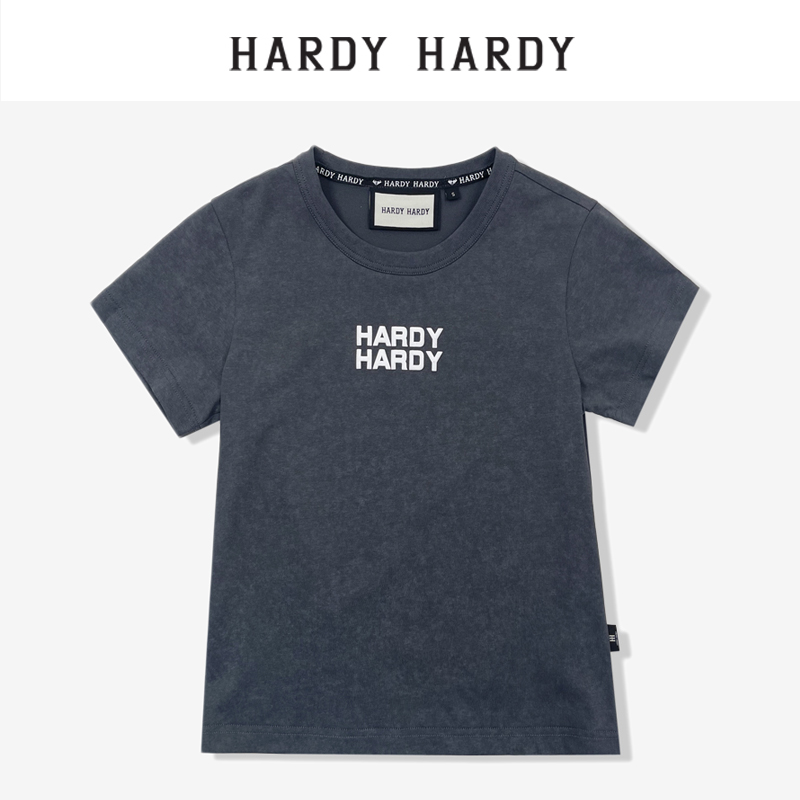 HARDY HARDY官方正品2023夏新款字母LOOG短袖t恤女半袖体恤上衣 - 图1