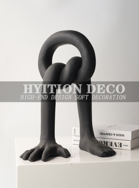 树脂装饰现代客厅人物手脚