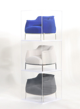 树脂装饰轻奢样板间小沙发