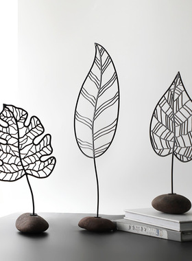 别墅样品房金属树叶印度家居装饰