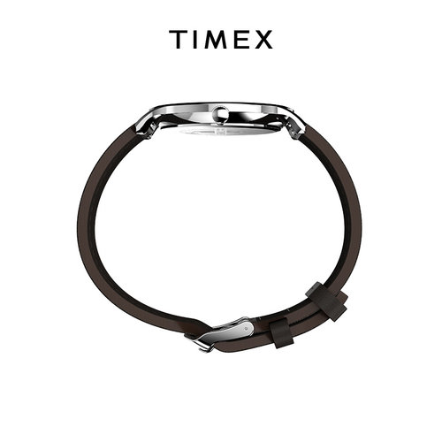TIMEX天美时Main Street系列简约手表石英商务皮革男表TW2W43700 - 图0