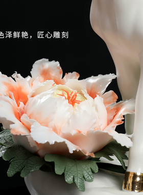 陶瓷招财鹿开业乔迁新居礼品