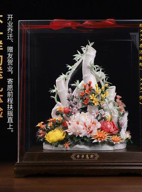 东方泥土步步高升陶瓷竹子办公室客厅装饰摆件开业乔迁周年礼物