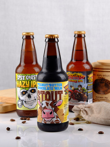 美国进口迷失海岸花生酱牛奶世涛亡魂幽灵迷雾快艇巧克力精酿啤酒 - 图0