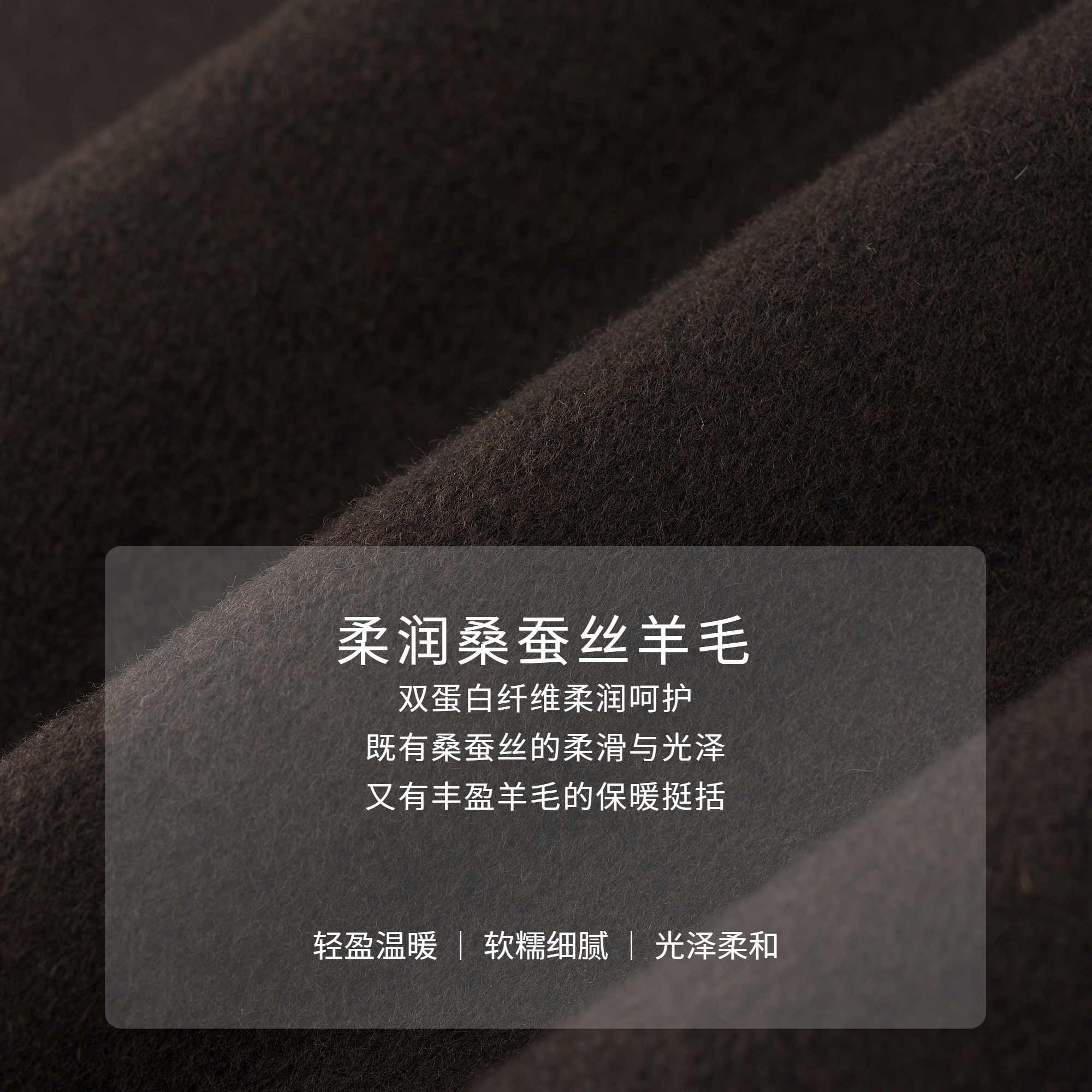 【羊毛桑蚕丝】ELSEWHERE珂思商场同款毛呢大衣女外套2025冬新款 - 图2