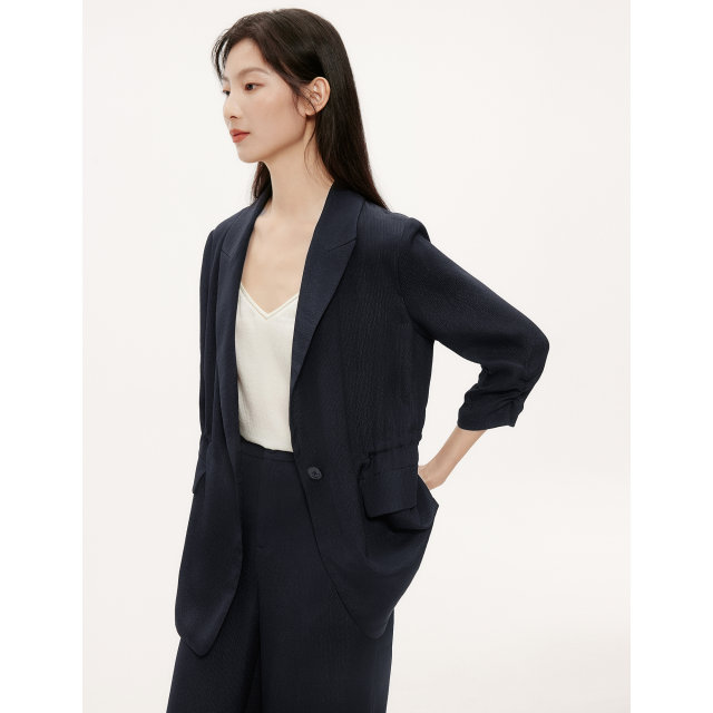 ELSEWHERE Cos mulberry silk suit jacket