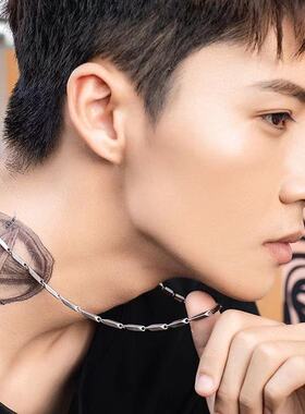 高级感菱形项链男女小众颈链Men's women's diamond necklace