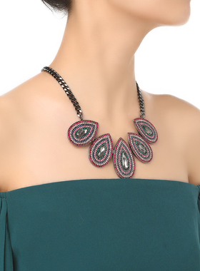 【UR CHOICE】GENUINE●美国I.N.C原单正品水滴彩色宝石项链