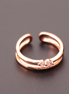 韩国定版锆石指甲关节尾戒