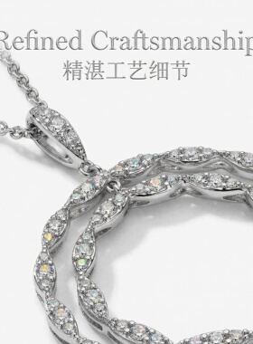 I.N.C原单正品老钱风双环项链