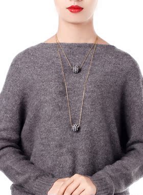 URCHOICE欧美风KS满镶毛衣链