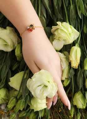 法国宝石灰色珍珠手链