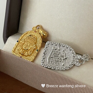 S925纯银扎基拉姆复古重工吊坠毛衣链高级时尚百搭小众设计个性