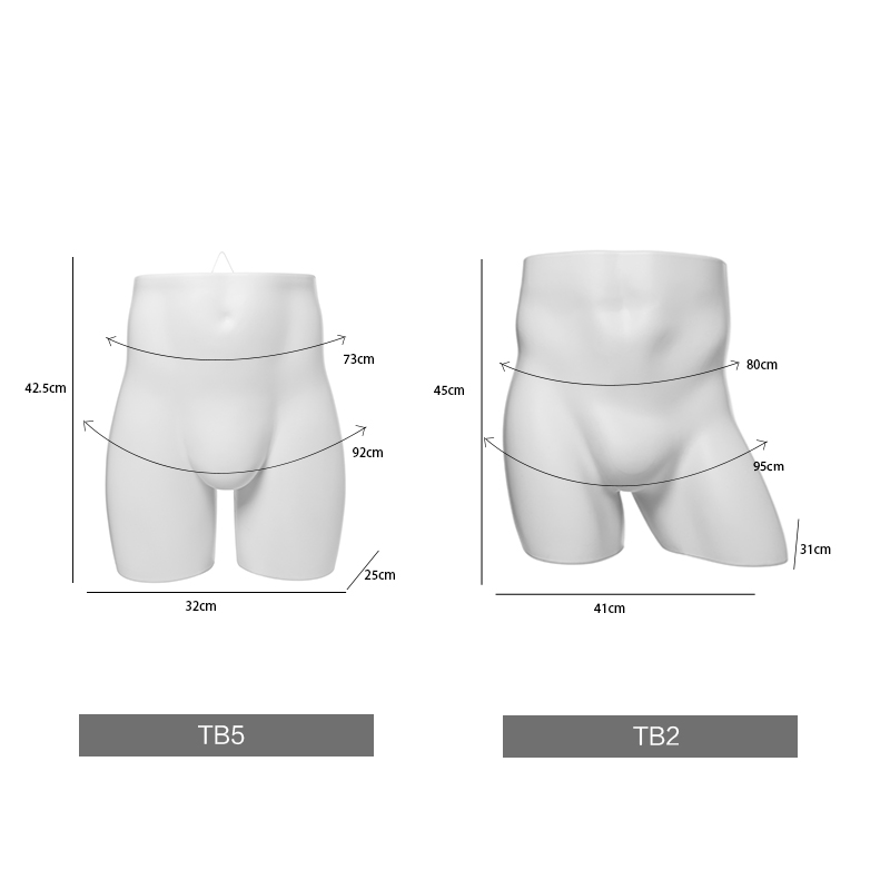内衣店展示模特半身男内裤拍照道具臀模橱窗假人体模型男内裤屁股 - 图1