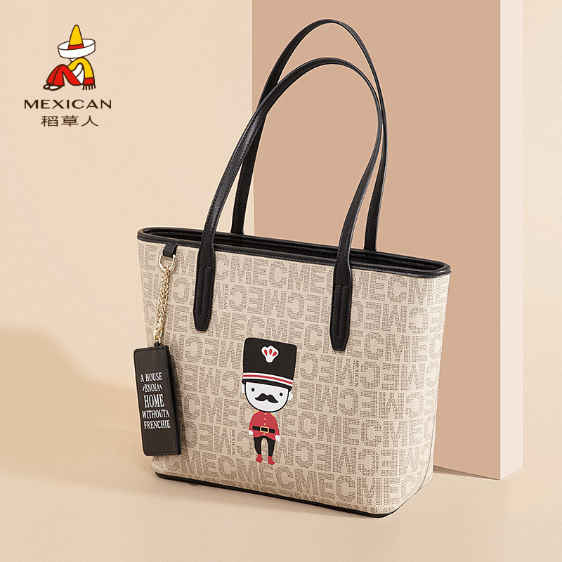 稻草人2020新款潮秋冬大容量单肩包 稻草人优客女士包袋