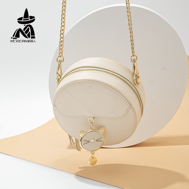 稻草人2023新款秋冬高级感链条小包 稻草人优客女士包袋