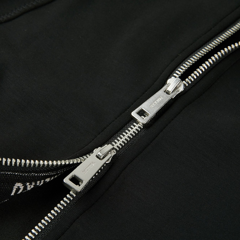 U/TI联名款黑色双拉链字母外套女莫代尔短款卫衣尤缇2025春季新款,淘宝优惠券,粉丝福利购,淘宝优惠卷