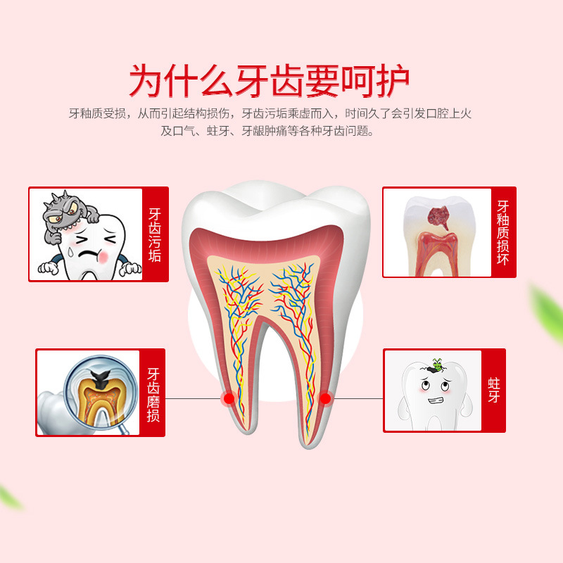 泊泉雅牙膏清洁美去牙渍去黄去口臭烟渍护龈防蛀口气清新健齿-图3