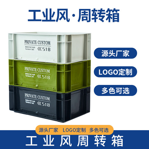 PRIVATE CUSTOM工业风Eu箱周转箱收纳箱储物箱日式塑料鱼缸过滤箱 - 图0