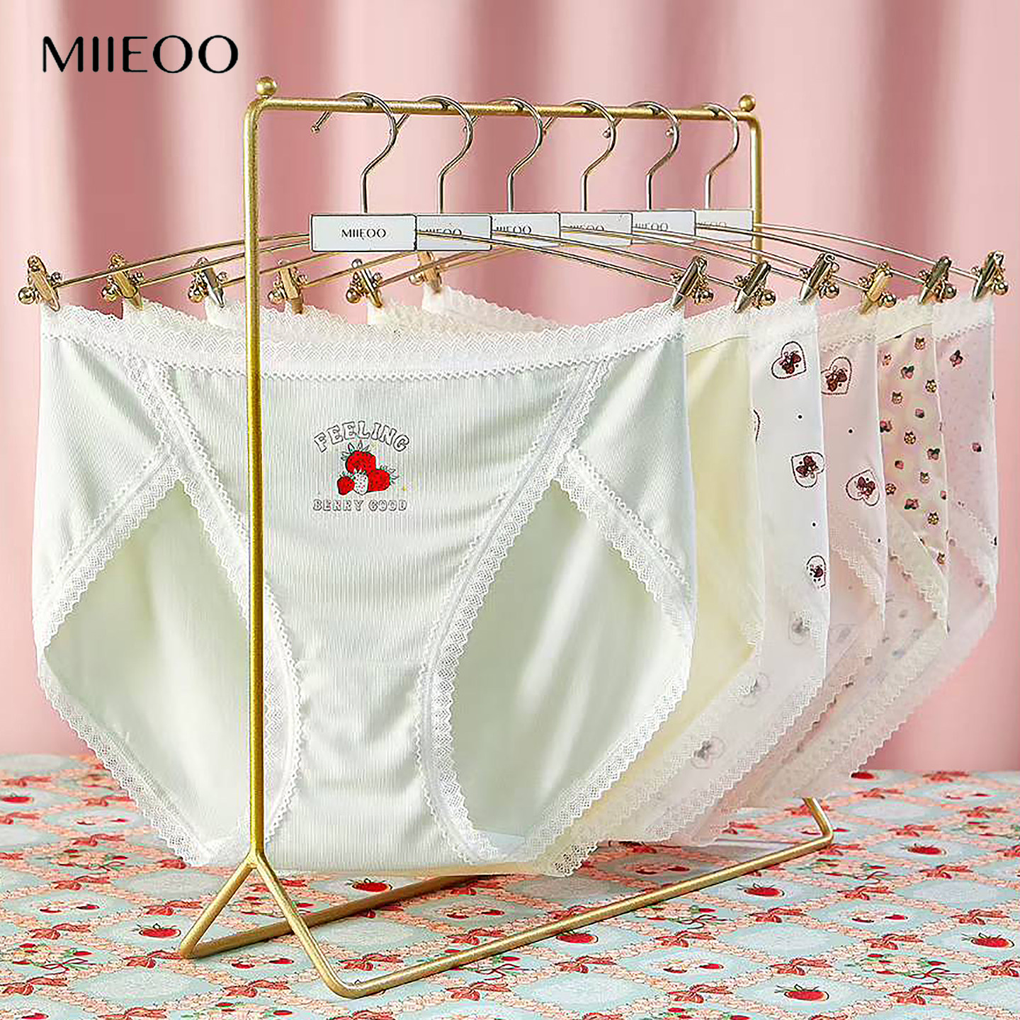 秘语内裤女兔子洞薄款无痕女生草莓短裤2026新款中腰高开叉三角裤,淘宝优惠券,粉丝福利购,淘宝优惠卷