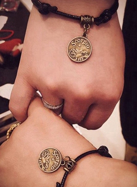 星座铃铛手绳韩版学生男女