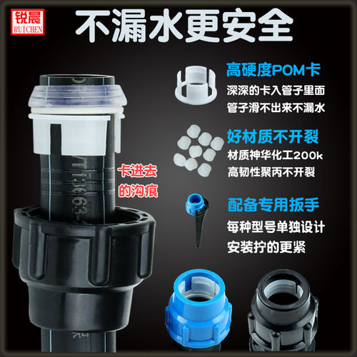 pe管快接球阀开关阀门快速活接水管接头配件大全管件4分6分1寸25 - 图1
