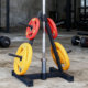 Barbell plate storage rack household dumbbell plate placement rack barbell bar Olympic bar storage storage trailer equipment rack