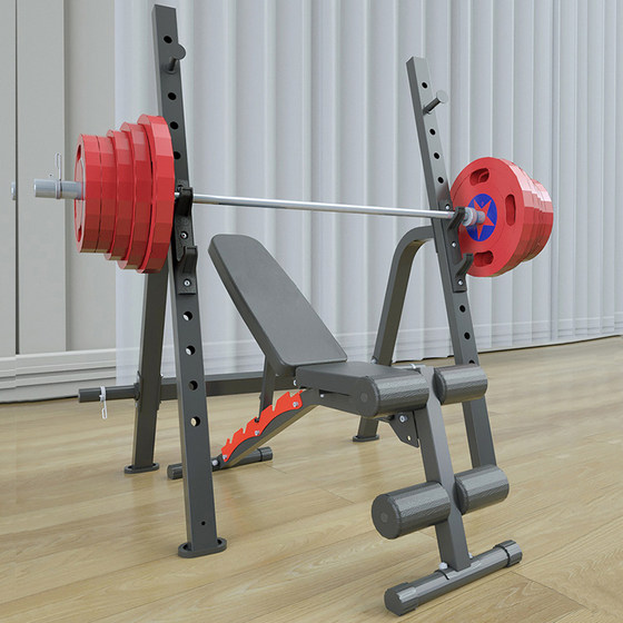 Fitness thickened weightlifting squat rack