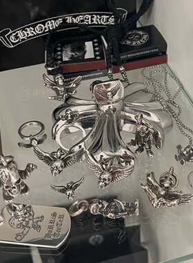 美国高校泰银骷髅小姐个性项链